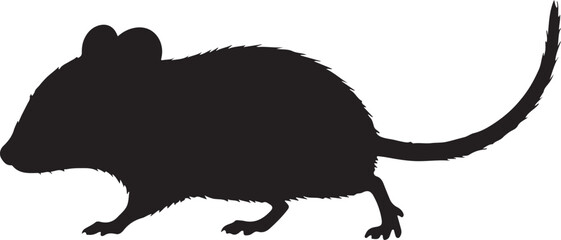 Dormouse Silhouette Vector Illustration