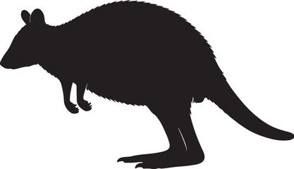 Dorcopsis Silhouette Vector Illustration