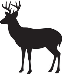 White-tailed Deer Silhouette &ndash; Single Icon