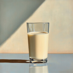 glass of milk generated by AI