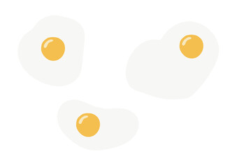 Simple fried egg vector illustration