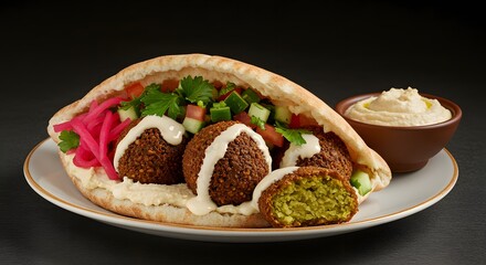Delicious Falafel Pita Pocket A Mediterranean Culinary Delight - Recipe and Preparation Guide