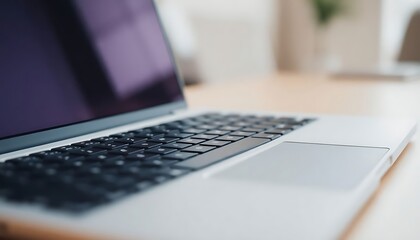 laptop computer sitting on top of a wooden table