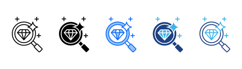 Value Proposal Icon Set With Multiple Style Collection 