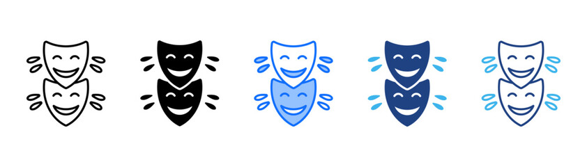 Humor Icon Set With Multiple Style Collection 