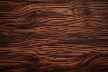 Fototapeta premium Close-up view of smooth dark brown wooden surface with natural grain patterns and textures