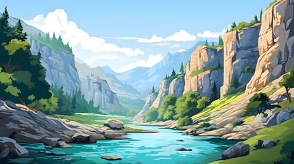 Obraz premium Spectacular Goynuk Canyon in District of Kemer Antalya P 2 Image for Creative Projects