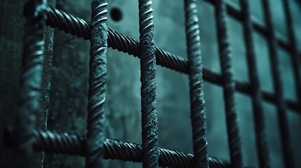 Close-up of Rusty Metal Bars