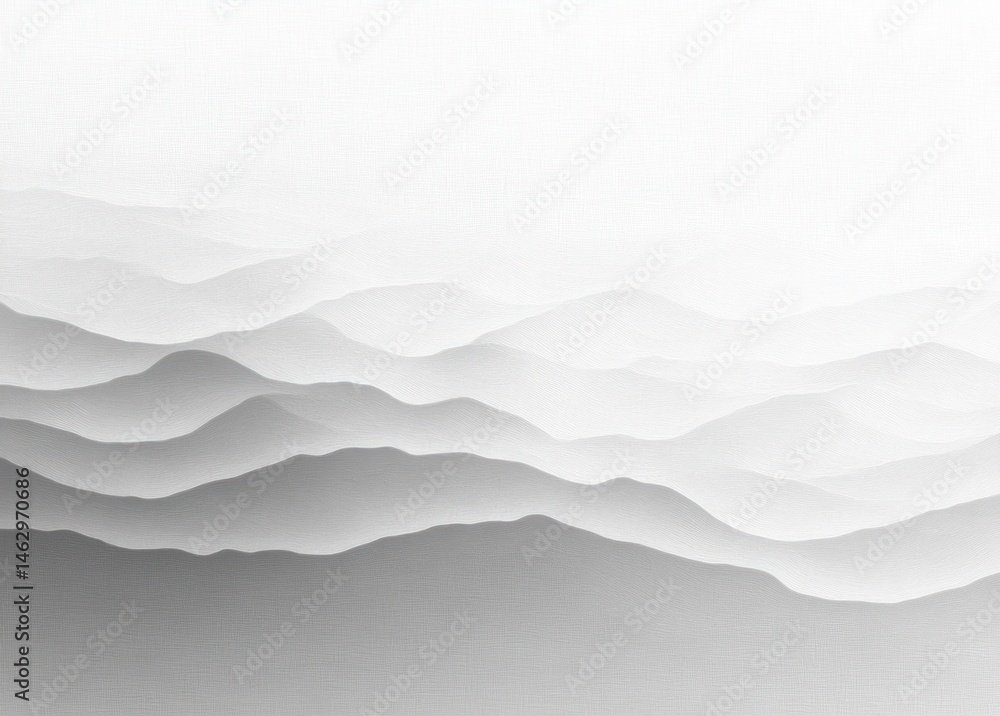 Poster abstract minimalist landscape with layered waves resembling rolling hills or mountain ridges in vary
