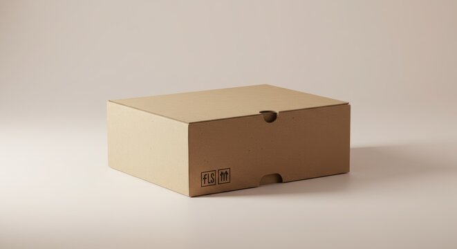 Cardboard Box on Surface