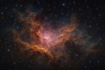 Fototapeta premium Omega Nebula glowing in the vastness of deep space with countless stars