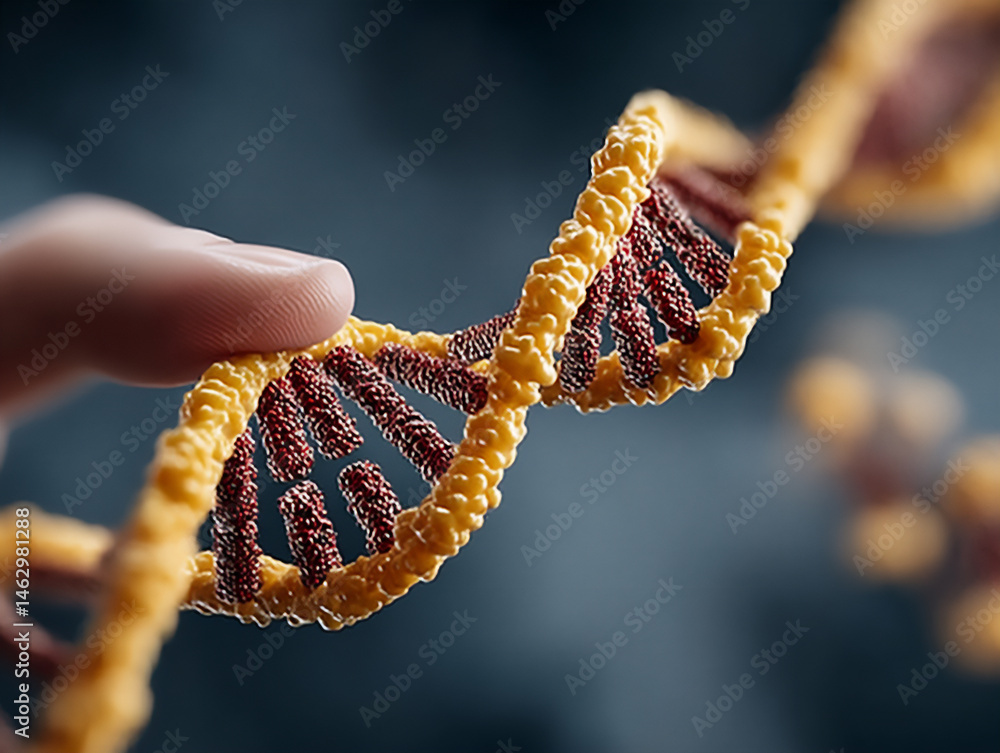 Poster interacting with genomic data analysis interface