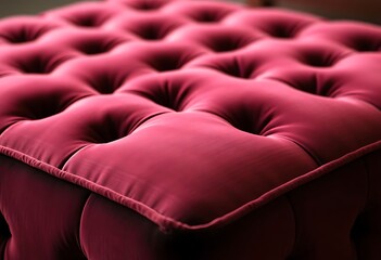 Fototapeta premium close up of a red cushion on a bed