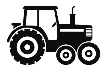 Black tractor icon shows a vehicle with cabin, wheel, and exhaust pipe silhouette