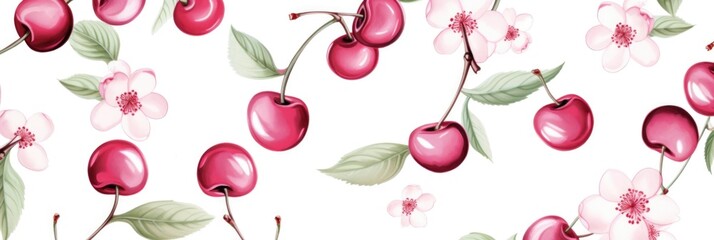 Pink cherry blossom background