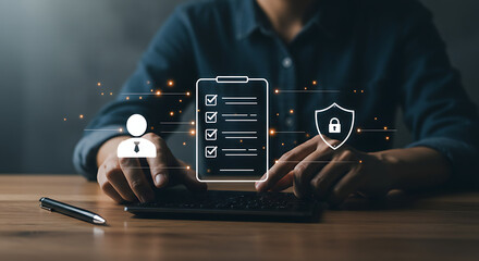Person Managing Secure Checklist:  Digital Security and Privacy
