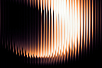 Bright white-to-orange glass gradient set against a black base, featuring a warm glow, gentle blur,...