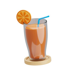 Orange Juice 3D Icon