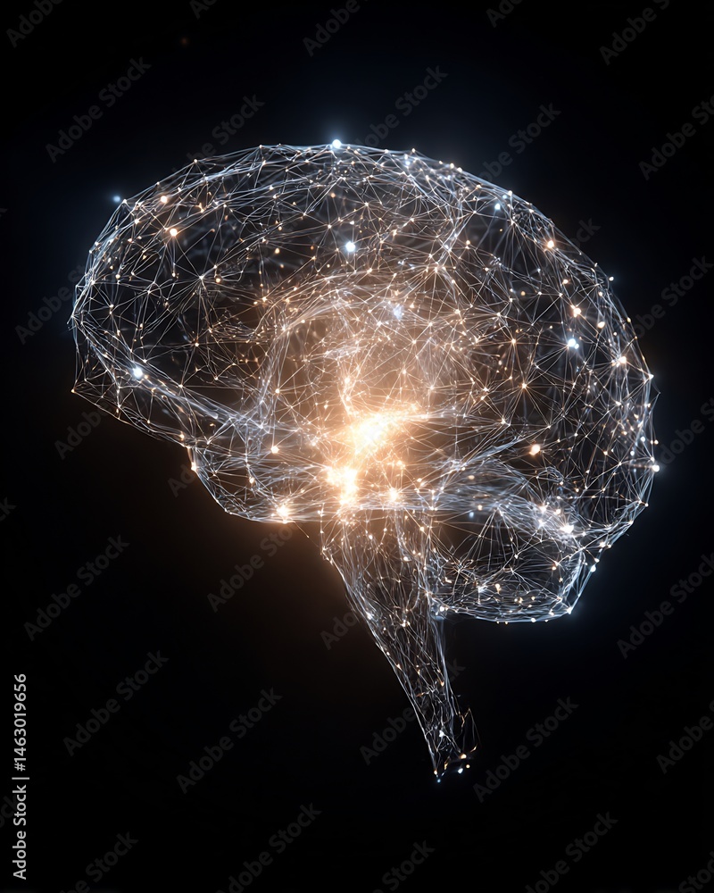 Poster abstract digital brain visualization: representing the complexities of human intelligence