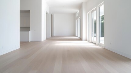 Empty Modern Home Interior with Open Concept Design