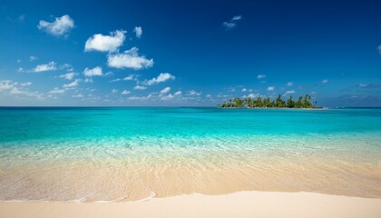 Fototapeta premium beautiful tropical sea and sandy beach