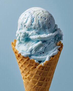 Blausee-Eis mit Schokost&uuml;ckchen