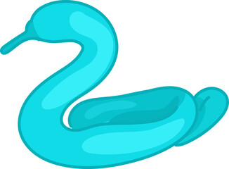 Snake shaped balloon illustration for circus or creative event themes