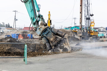 解体工事現場