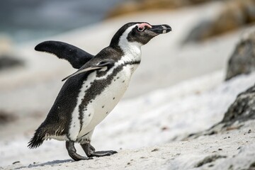 Naklejka premium penguin in antarctica