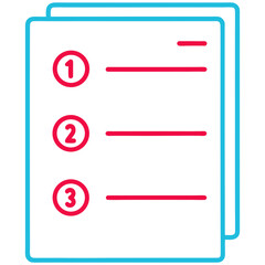 Fototapeta premium Vector Checklist Icon on Transparent Background