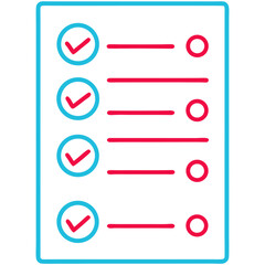 Obraz premium Vector Checklist Icon on Transparent Background