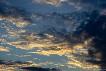 beautiful sky at sunset