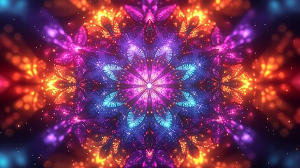 a colorful fireworks background with a star burst