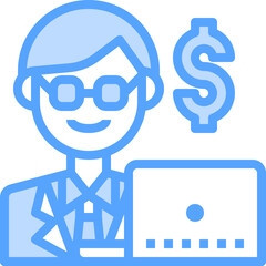 account illustration on a white background   
