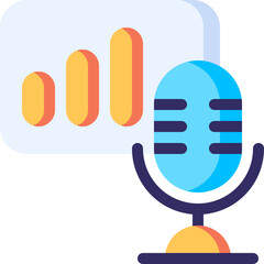 analytics illustration on a white background     