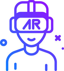 ar glasses (2) illustration on a white background     