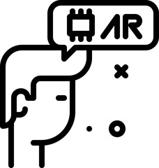ar illustration on a white background    