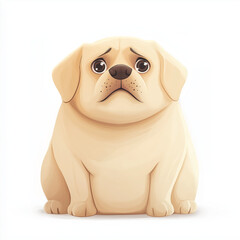 Fototapeta premium Dog with sad face