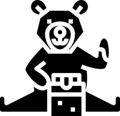 bear (2) illustration on a white background    