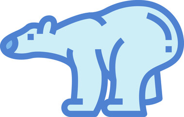 bear illustration on a white background     