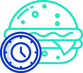burger illustration on a white background     