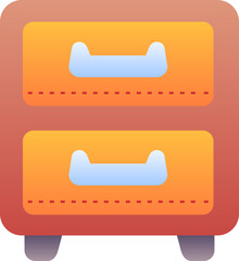 Fototapeta premium cabinet illustration on a white background 