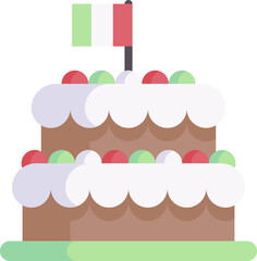 cake illustration on a white background     