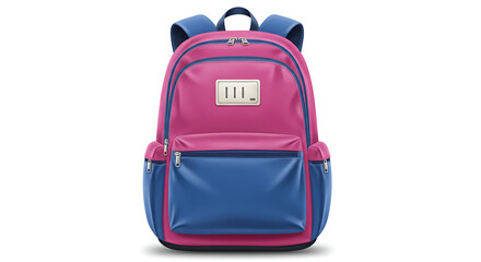 Fototapeta premium School Backpack – White Background