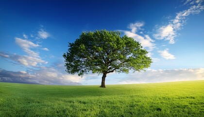 Fototapeta premium tree on sky background naturally