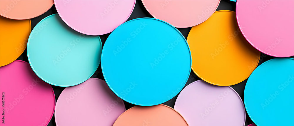 Poster abstract colorful circle pattern background