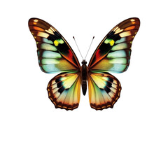 Butterfly with Open Wings on Transparent Background

