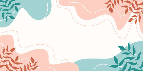 Aesthetic Blue And Pink Background Design