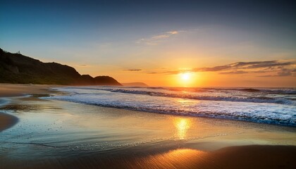 Obraz premium beach at sunset