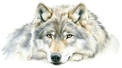 Fototapeta premium Gray Wolf Portrait
